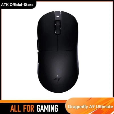 ATK Dragonfly A9 Ultimate Wireless Gaming Maus 53g PAW 3950 Ultra 8KHz 800mAh - Bild 1 von 4
