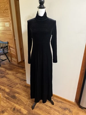 VTG 90s Empire Waist Maxi Dress Long Sleeve Gothic Renaissance S - Image 1 of 4