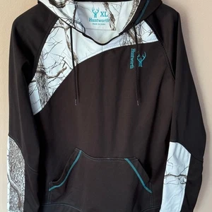 Sudadera con capucha Huntworth blanca y negra XL - Imagen 1 de 3