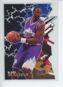 KARL MALONE 1997-98 TSC TOPPS ESTADIO CLUB TRIUNVIRATO ACETATO REFRACTOR PLÁSTICO - Imagen 1 de 2