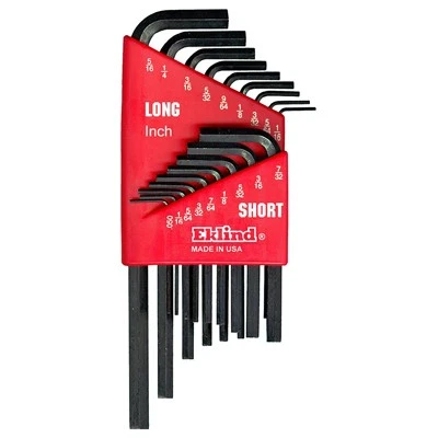 6 Pack - 18-Pc. Hex-L Key Set, Short & Long Arm - 10018 - Image 1 of 1