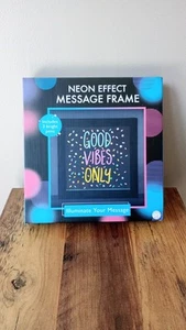 Neon Light Effect Message Frame with 3 Coloured Pens - Picture 1 of 4