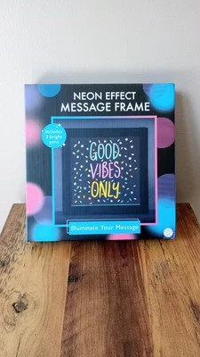 Neon Light Effect Message Frame with 3 Coloured Pens - Image 1 of 4