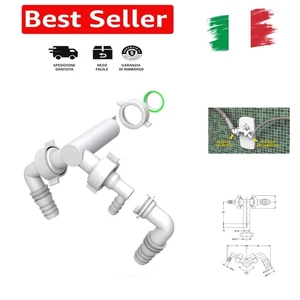 Bonomini | Doppio Raccordo Scarico Lavatrice Asciugatrice | Attacco per Lavat... - Foto 1 di 7