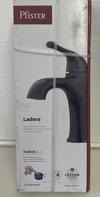 Pfister LF-042-LRYY Ladera 1手柄1孔浴室龙头托斯卡纳青铜 — 第 1/4 张图片