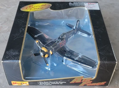Maisto Air Force 1997 edición especial diecast F4U Corsair Segunda Guerra Mundial caza militar Foto 1 de 4