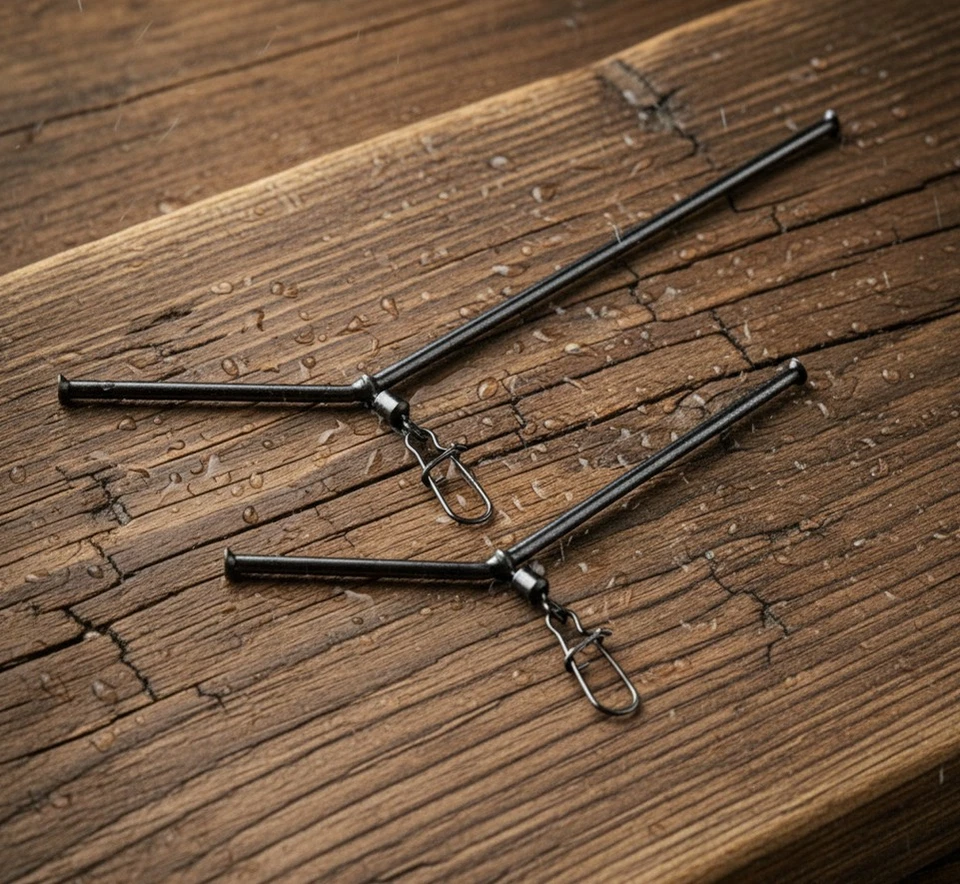 Anti Tangle Feeder Booms Tubes aus Metall verschiedene Größen m. Wirbel, black - Bild 1 von 1