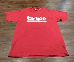 NUEVA Camisa Roja Philadelphia Phillies Bryce Harper L Grande MLB Béisbol Nueva con Etiquetas - Imagen 1 de 3