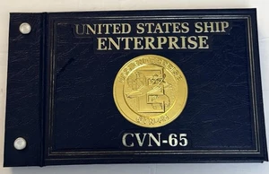 Libro de fotos de portaaviones nucleares USS Enterprise CVN-65 de colección 11 fotos RARO - Imagen 1 de 15