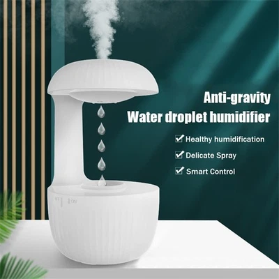 Anti-Gravity LED Air Humidifier USB Cool Mist Maker Silent Aroma Diffuser Home - Image 1 of 4