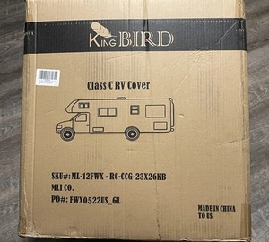 KING BIRD Upgraded Class C RV Cover Thick 5 Layers 23"-26" Waterproof Brand New - Picture 1 of 5