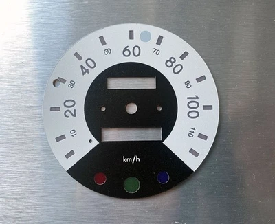 Disco de velocímetro adecuado para Trabant 601 Trabi velocímetro esfera blanca vintage RDA - Imagen 1 de 2