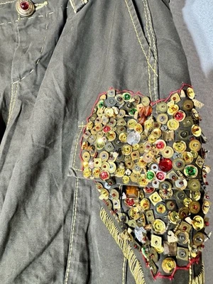 Pantalón cargo para mujer Calvin Klein vintage Y2K marrón adornado talla 29 Foto 1 de 4