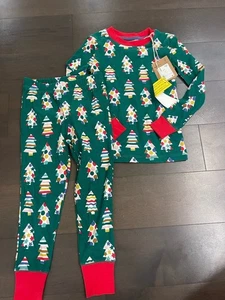 NWT Mini Boden Long Sleeve PJ Christmas Tree Set 4Y - Picture 1 of 3