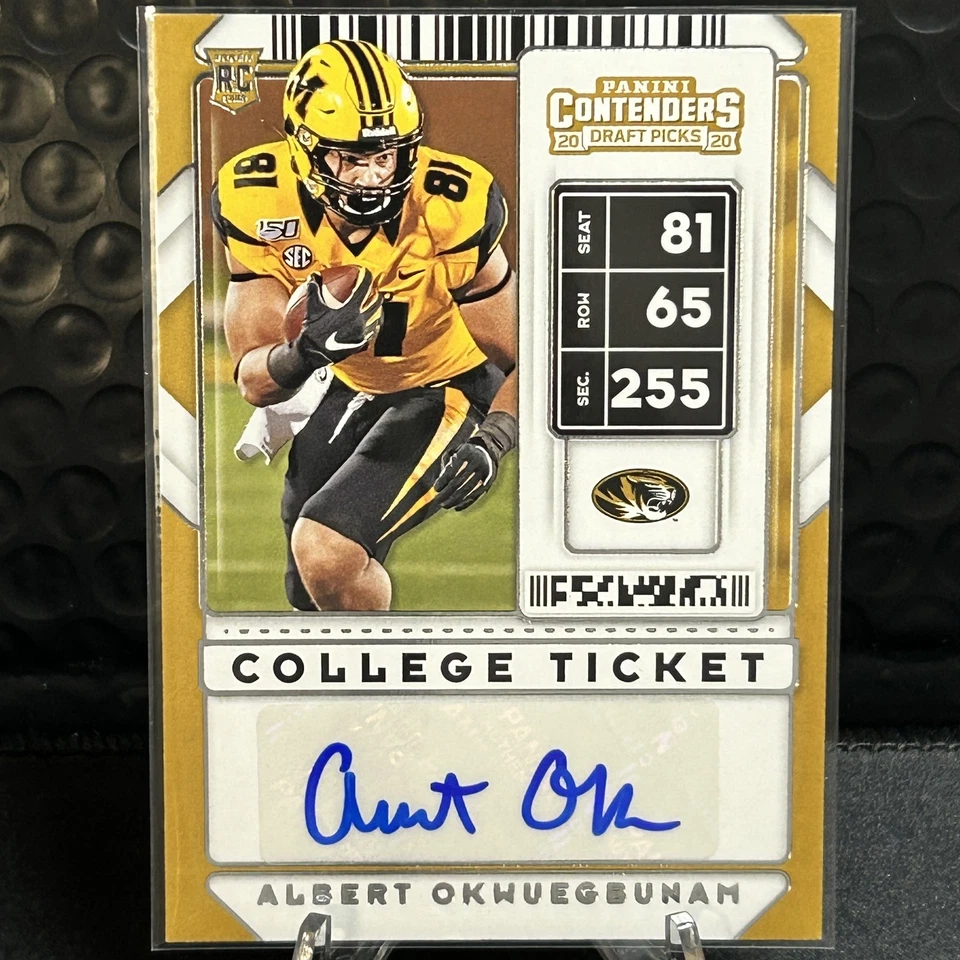 Albert Okwuegbunam Indianapolis Colts 2020 Contenders College Ticket Auto - Image 1 of 2