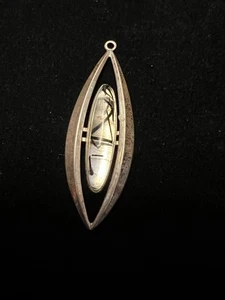 1.75" Sterling SIlver Pendant Black Rutile Quartz - Picture 1 of 6