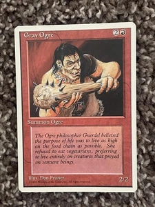 Gray Ogre Fourth Edition MTG # Common - Picture 1 of 2