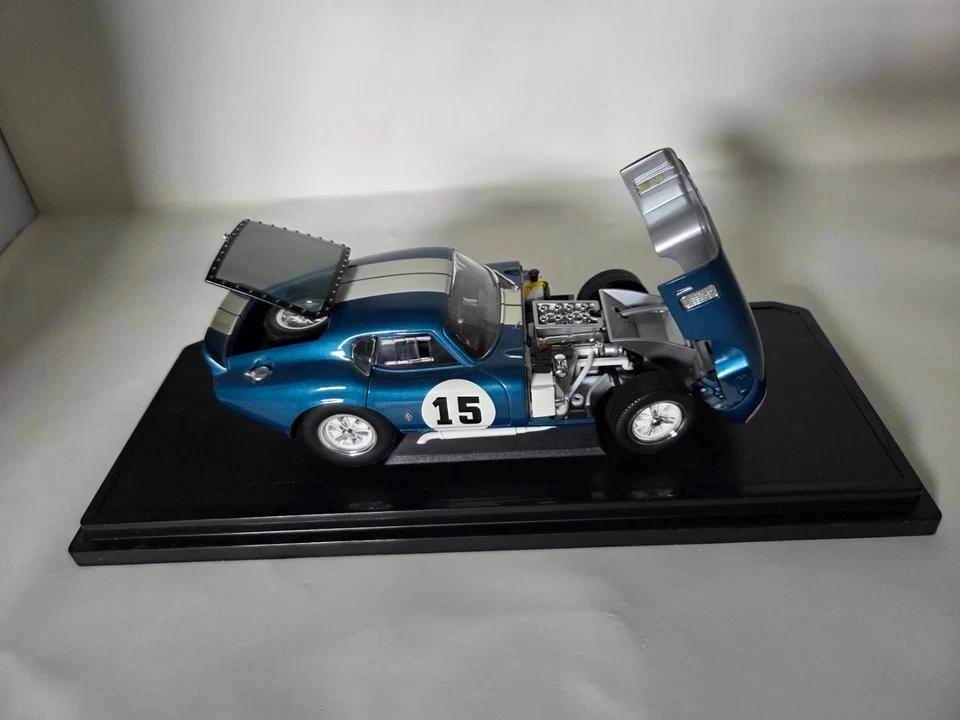 Yat Ming 1965 Shelby Cobra Daytona Coupe 1:18 Diecast Blue #15 Display Model - Image 1 of 4