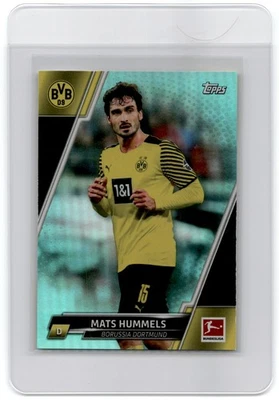 2021 TOPPS BUNDESLIGA AQUA FOILBOARD MATS HUMMELS 125/199 BORUSSIA DORTMUND #60 - Image 1 of 2