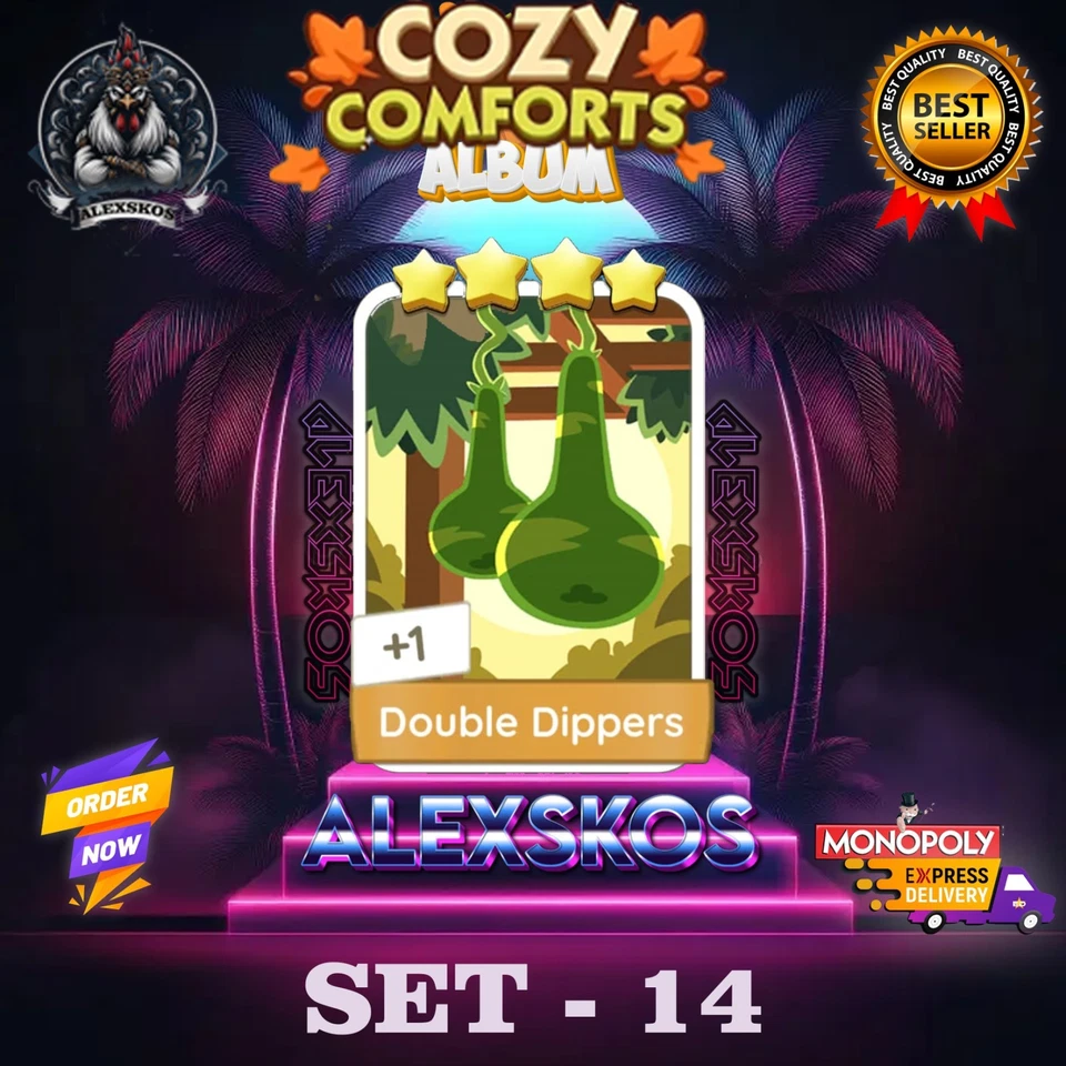 DOUBLE DIPPERS - ⭐️4 MONO_POLY_-GO 4S  STICKERS CARDS ⚡️ FAST SEND ⚡️ - Image 1 of 1