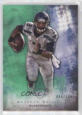 2015 Topps Inception Green /150 Russell Wilson #50 - Image 1 of 2
