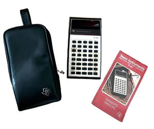 Vtg Texas Instruments TI-30 Slide Rule Calculator Case Red Display Works Tested - Picture 1 of 8