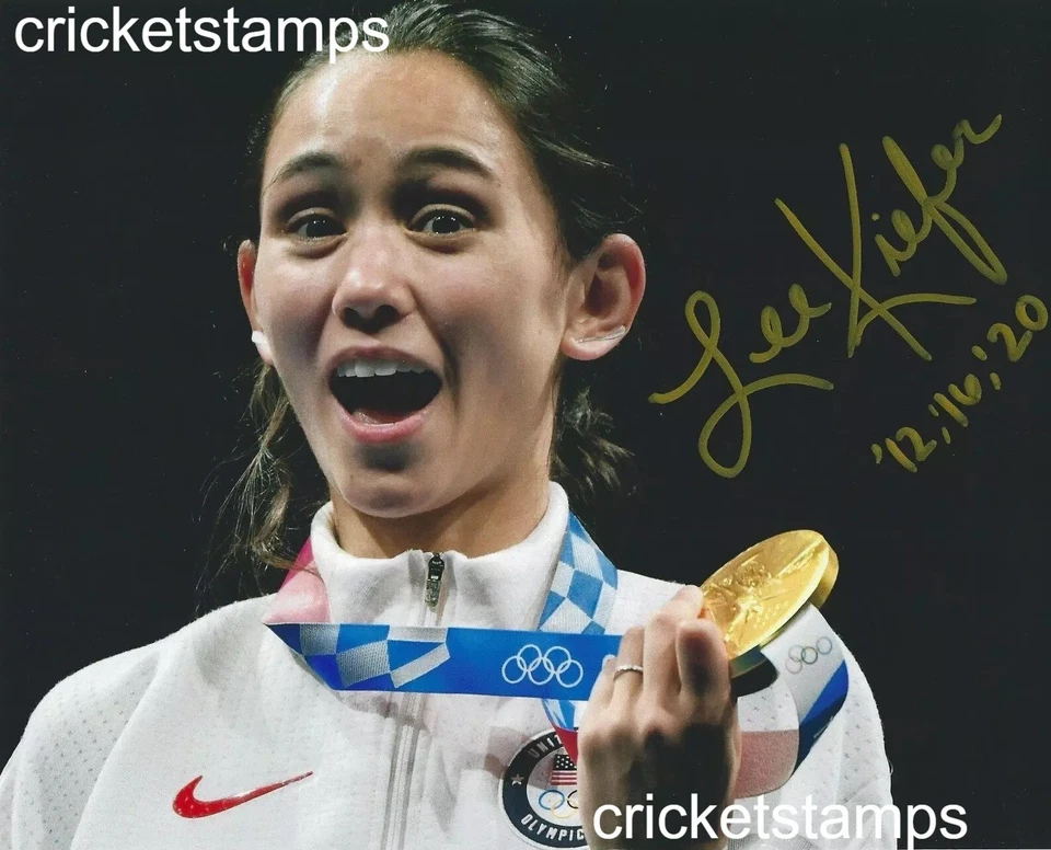 Lee Kiefer (American Fechter) Nachdruck Foto Olympische Gold 2024 A4 Größe - Bild 1 von 1
