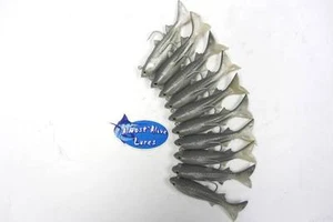 Señuelos artificiales de plástico suave para dedos color natural con gancho 10pk - Imagen 1 de 1