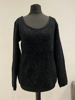 Haut noir tricoté manches longues Georges Rech - Photo 1/4