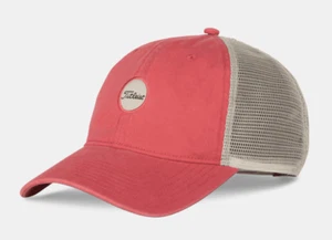 Titleist Golf Lightweight Montauk Mesh Hat Red/Bone Sky/Bone CAP - Picture 1 of 6