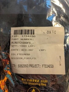 RLR07C1000FS VISHAY RES 100 OHM 1% 1/4W AXIAL ( 10 PCS) - Picture 1 of 3