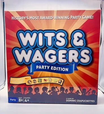Wits and Wagers Party Edition Board Game North Star Games 2015 NEW SEALED - Image 1 of 3