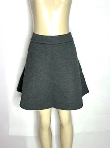 BANANA REPUBLIC GRAY HEATHER PONTE KNIT SHORT SKIRT SIZE 14 - Picture 1 of 3