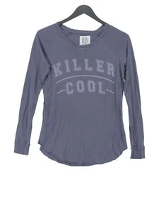 Zoe Karssen Women's T-Shirt XS Grey Cotton with Lyocell Modal Basic - Picture 1 of 5