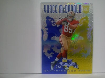 2013 Panini Rookies & Stars Rookie Crusade Blue Vance McDonald #39 Rookie RC - Image 1 of 2