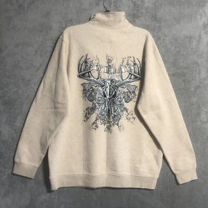 Croft and Barrow 1/4 Reißverschluss Pullover Beige Outlaw Large Tall LT Herren - Bild 1 von 10