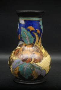 PERFECT colorful Zuid-Holland matt Gouda vase Pico 1927 - Zdjęcie 1 z 4