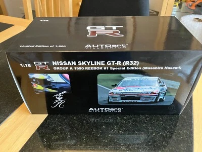 Autoart 1/18 Nissan skyline GTR (R32) группы 1990 REEBOK ограниченного тиража. - Изображение 1 из 4