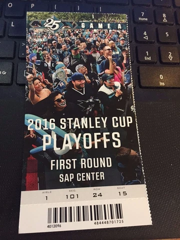 2016 SAN JOSE SHARKS VS LOS ANGELES KINGS TICKET STUB PLAYOFFS GAME 3 Cover