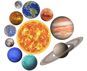 Sistema Solar Comestible -Planetas - Espacio Exterior Comestible Decoración de Pasteles - Imagen 1 de 12