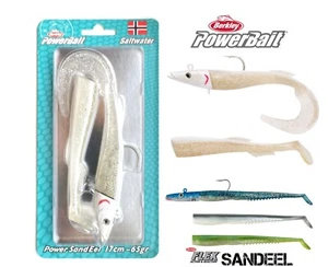 Berkley Power Sandaal in 17 cm 65g Snow White + 3 x Flex- Sandeel 100g - Bild 1 von 4