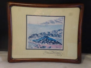 JAMES YEH-JAU LIU (1910-2003) TIBURON Original Color Lithograph Framed Free S/H - Picture 1 of 10