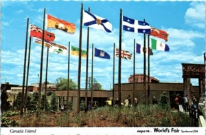 FERIA MUNDIAL Spokane, Washington WA CANADA ISLAND 4x6 - Postal - Imagen 1 de 2