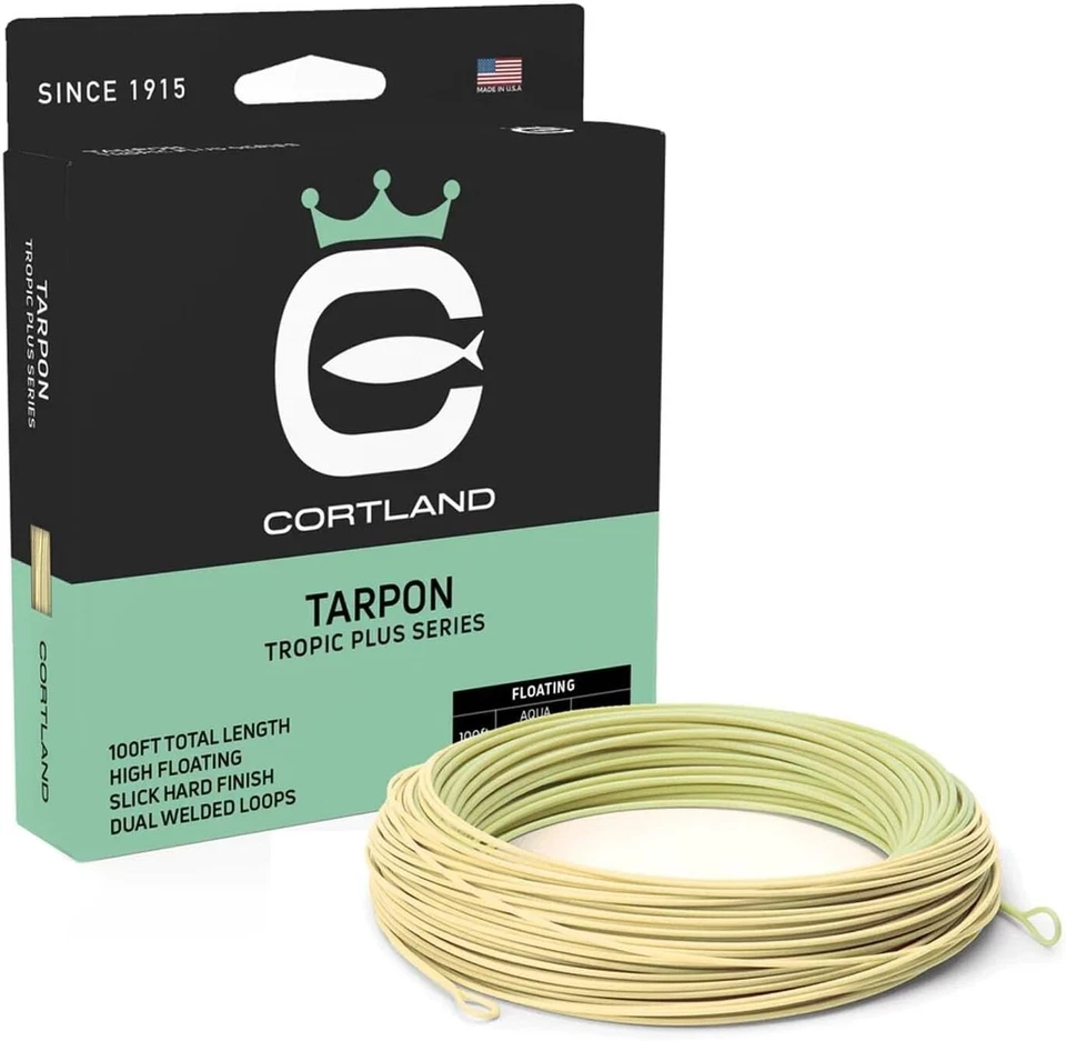 Cortland Tarpon Fly Line verde agua/arena (WF8F) Foto 1 de 1