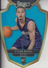 2014-15 Select Premier Prizms Light Blue Die Cut Suns Card #198 Tyler Ennis /199