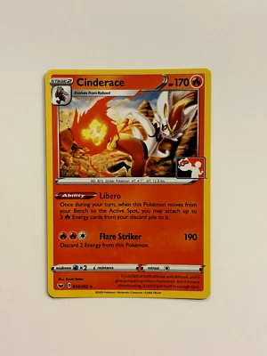 Cinderace 034/202 Pokemon Prize Pack Series 1 NM variant Sword & Shield base D* - Image 1 of 2