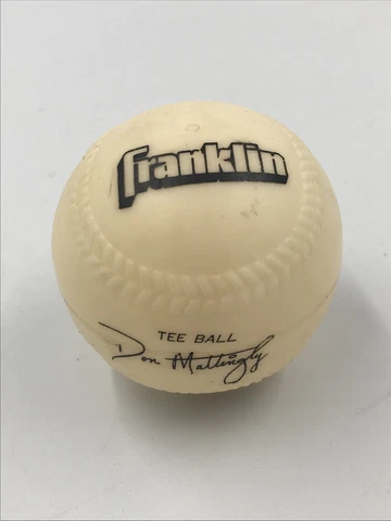 Franklin Don Mattingly Molded Soft Vinyl Construction Tee Ball Squishy Cover