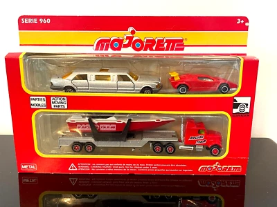 1/64 MAJORETTE 960 Miami Set Racing Team Power Boat Ferrari And Limousine  1/60 - Image 1 of 3