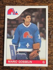 1985-86 O-PEE-CHEE NHL HOCKEY #18 MARIO GOSSELIN RC ROOKIE QUEBEC NORDIQUES