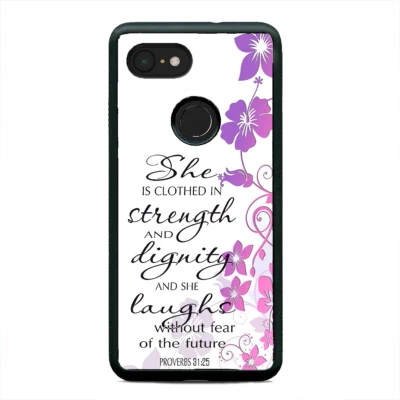 Bible Verse Religion Christian Faith Jesus Case Cover For Google Pixel 3 3XL 2XL - Image 1 of 4